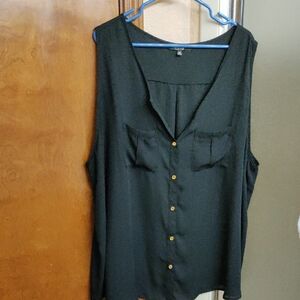 🖤Cleo Black and Gold Buttoned Blouse